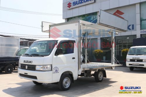 Xe bán hàng lưu động từ xe tải nhỏ Suzuki thùng cánh dơi